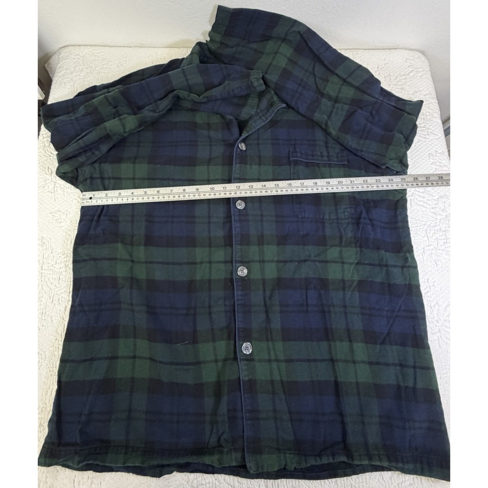 Polo Ralph Lauren Flannel Tartan Plaid Pajama Set Mens XL Green Top Bottom - Picture 5 of 12